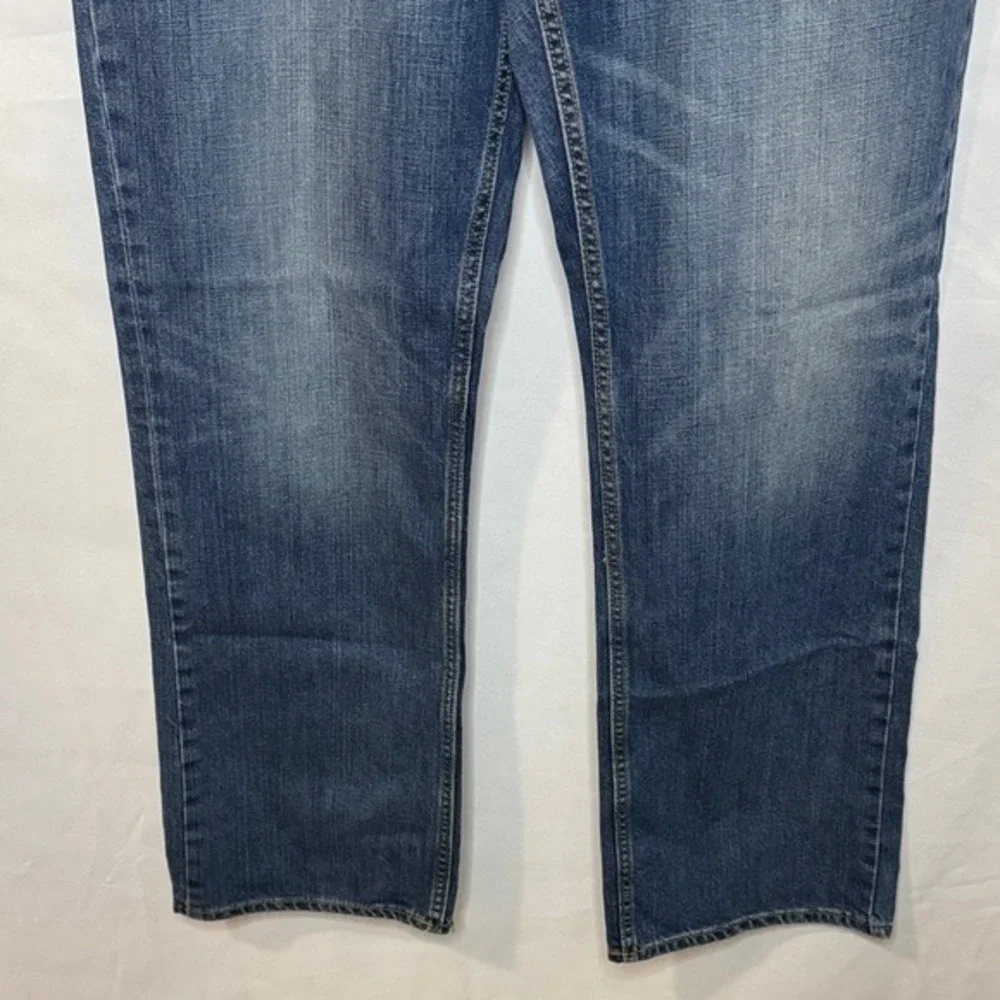 Banana Republic Mens‎ Straight Leg Jeans 36x34 Medium Wash Blue Denim